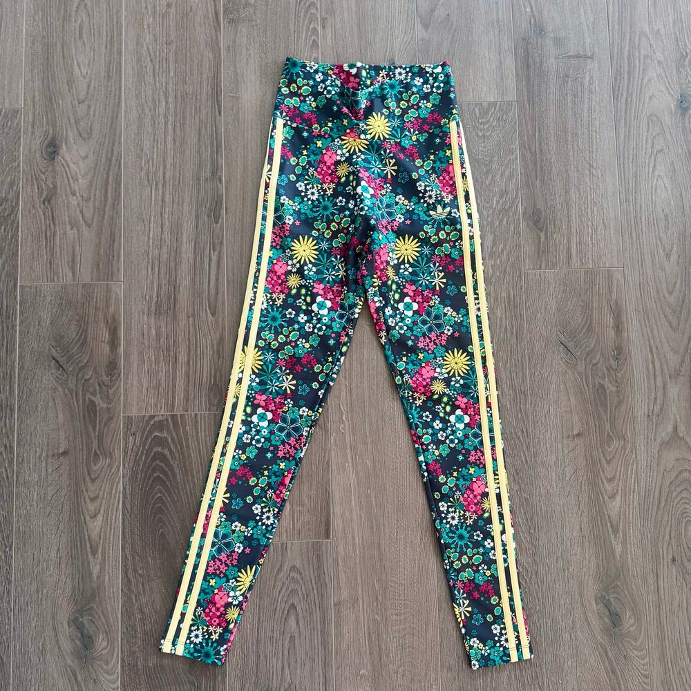 Liberty of London Adidas Legging Pant Floral Colorful Workout Bright Women Small
